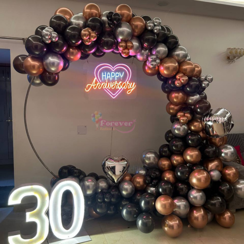 Ring Anniversary Balloon Decor