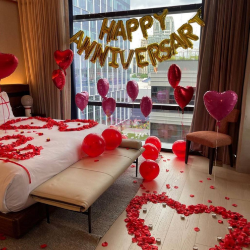 Beautiful Anniversary Surprise Decor