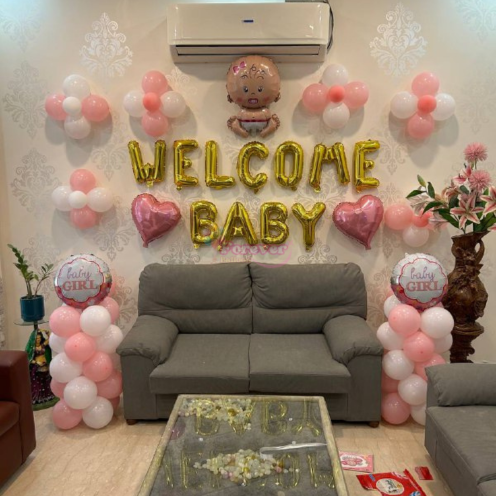 Welcome Baby Balloon Decoration