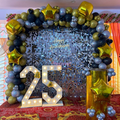 Arch Anniversary Balloon Decoration
