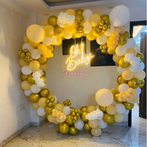 Yellow Baby Welcome Decor