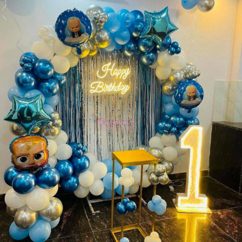 Kids Blue Balloon Decor
